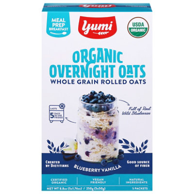 Yumi Organics Blueberry Vanilla Overnight Oats - 8.8 OZ - Image 2