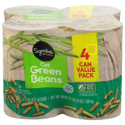 Signature Select Cut Green Beans 4 Pk 4-14.5 Oz - 4-14.5 OZ