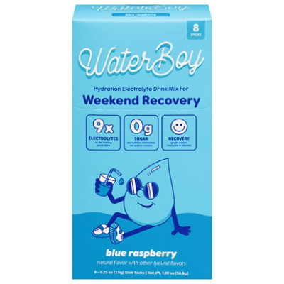 Waterboy Recovery Blue Raspberry 8pkt - 2.96 OZ - Image 1