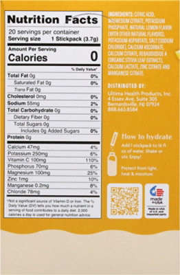 Ultima Replenisher Electrolyte Lemonade 20pkt - 2.5 OZ - Image 5