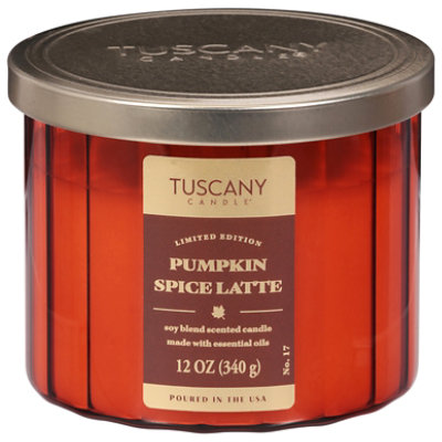 Tuscany Candle Pumpkin Spice Latte Candle – 12 Oz - Image 1