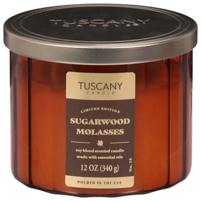 Tuscany Candle Sugarwood Molasses Candle – 12 Oz - Image 1