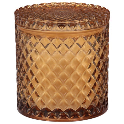 Tuscany Candle Smoked Pumpkin Liquor Quilted Candle – 13 Oz - Image 1