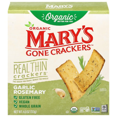 Marys Gone Crackers Garlic Rosemary 4oz - 4 OZ - Image 2