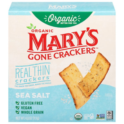 Marys Gone Crackers Sea Salt 4oz - 4 OZ - Image 1