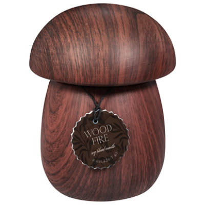 Paddywax Wood Fire Mushroom Candle - 8 Oz - Image 1