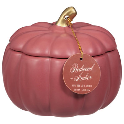 Paddywax Redwood Amber Pumpkin Candle - 10 Oz - Image 2