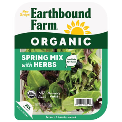 Earthbound Farm Organic Spring Mix with Herbs - 5 Oz - Image 1