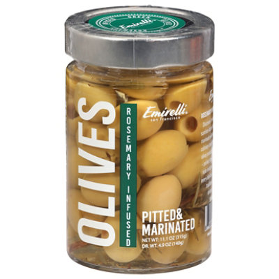Emirelli Green Olives Rosemary Infused - 11.1 OZ - Image 1
