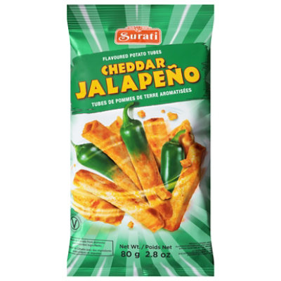 Surati Tubes Potato Cheddar Jalapeno - 2.8 OZ - Image 1