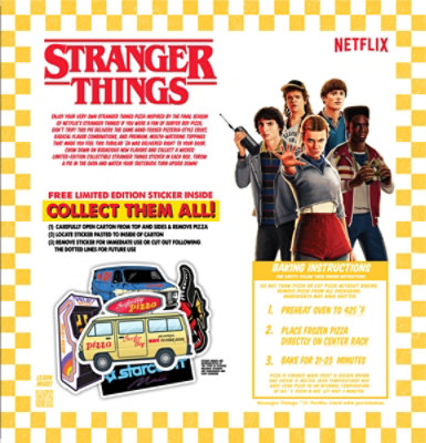Surfer Boy Pizza Limited Edition Stranger Things Hawkins High Cheese Pizza - 21.3 Oz - Image 5