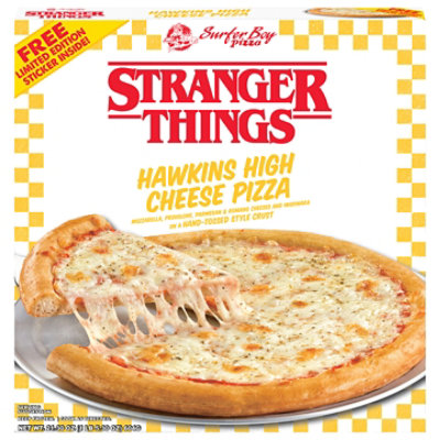 Surfer Boy Pizza Limited Edition Stranger Things Hawkins High Cheese Pizza - 21.3 Oz - Image 1