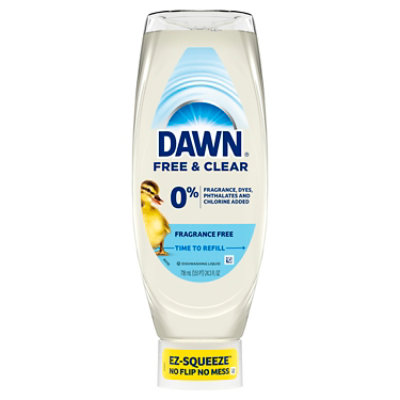 Dawn Ez-squeeze Dishwashing Liquid, Free & Clear Fragrance Free - 24.3 Fl. Oz. - Image 6