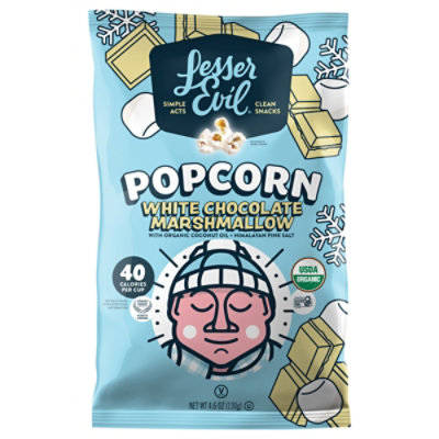 Lesser Evil Popcorn White Chocolate Marshmallow 4.6oz - 4.6 OZ - Image 1