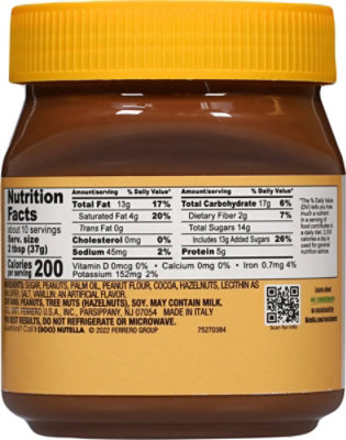 Nutella Peanut Spread With Cocoa 13oz - 13 OZ - Image 5