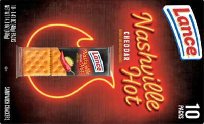 Lance Nashville Hot Cheddar Sandwich Crackers 10 Pack - 14.1 OZ - Image 6