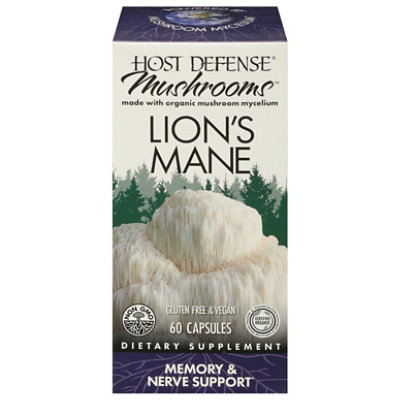 Host Defense Mushrooms Lions Mane Mushrooms - 60 CT - Image 2