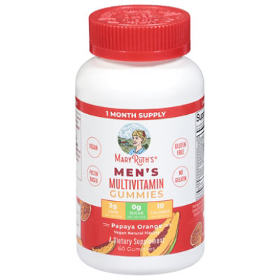 Maryruths Mens Multivitamin Gummy - 60 CT - Image 1