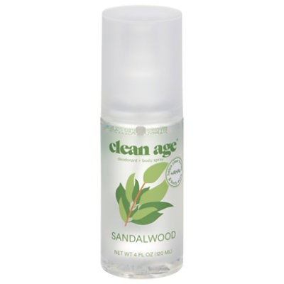 Clean Age Deodorant Spray Sandalwood - 4 FZ - Image 2