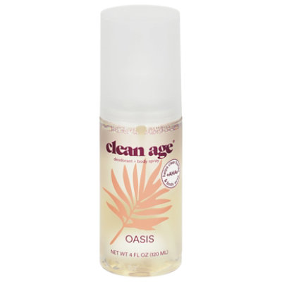 Clean Age Deodorant Spray Oasis - 4 FZ - Image 1