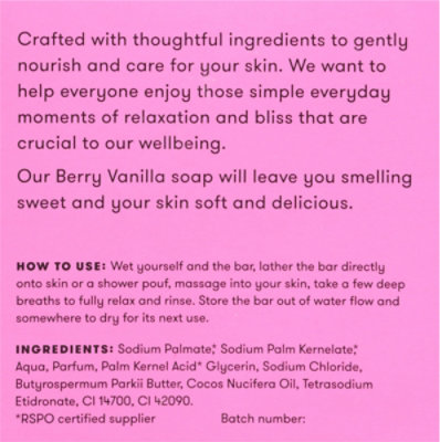 Anihana Soap Bar Berry Vanilla - 4.23 OZ - Image 5