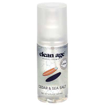 Clean Age Deodorant Spray Cedar - 4 FZ - Image 1