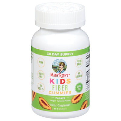 Maryruths Kids Fiber Papaya Gummy - 30 CT - Image 1