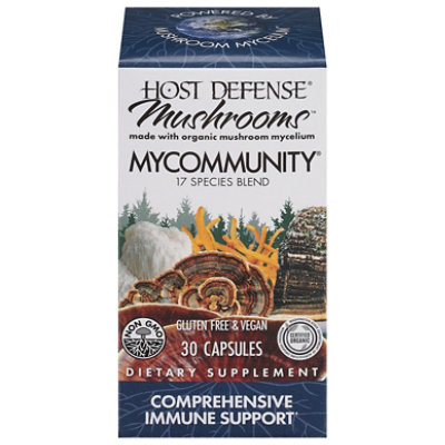 Host Defense Mushrooms Mycommunity Immune Supplement - 30 CT - Image 1