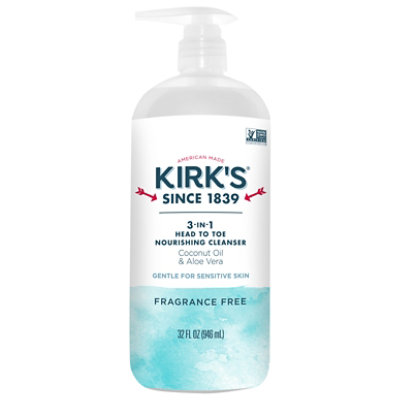 Kirks Cleanser 3in1 Fragrance Free - 32 FZ - Image 2