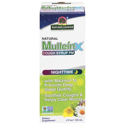 Natures Answer Mulleinx Nighttime Syrup - 4 FZ - Image 2