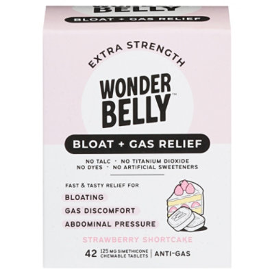 Wonderbelly Gas Bloat Relief Strawberry - 42 CT - Image 2