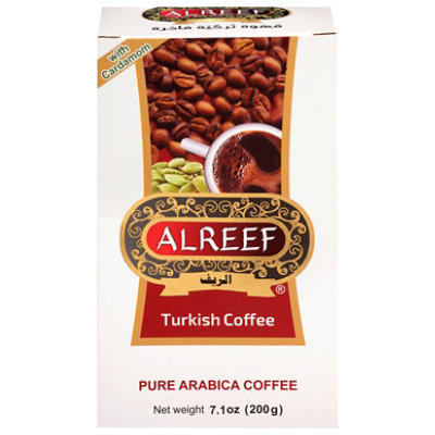 Al Reef Coffee Turkish Medium Roast Cardamom - 7 OZ - Image 2