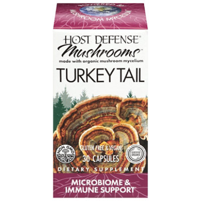 Host Defense Mushrooms Turkey Tail - 30 CT - Image 1