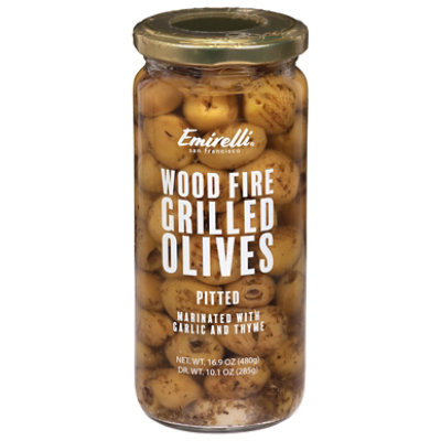 Emirelli Olives Grilled Marinated Garlic Thyme - 16.9 OZ - Image 1