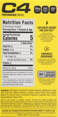 C4 Performance Energy Otg Water Enhance Strawberry Watermelon Ice 8ct - 1.68 FZ - Image 5