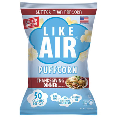 Like Air Puffcorn Thanksgiving Dinner 4oz - 4 OZ - Image 2