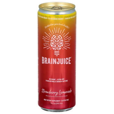 Brainjuice Strawberry Ready To Drink - 12 FZ - Image 2