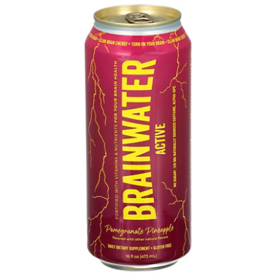 Brainwater Active Pomegranate Pineapple Ready To Drink - 16 FZ - Image 1