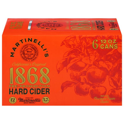 Martinelli's 1868 Pre Prohibition Hard Cider - 6-12 FZ - Image 2