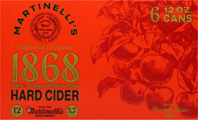 Martinelli's 1868 Pre Prohibition Hard Cider - 6-12 FZ - Image 5