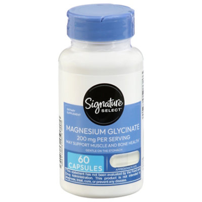 Signature Select Magnesium Glycinate Caps 200 Mg 60 Ct - 60 CT - Image 1