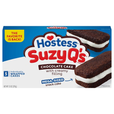 Hostess Suzy Qs Chocolate Cake 5 Count - 13 OZ - Image 2