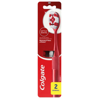 Colgate Optic White Manual Toothbrush 2 Pack - 2 CT - Image 2