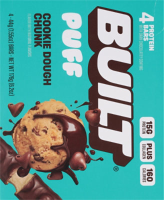 Built Puff Protein Bar Ckie Dough Chunk - 4 CT - Image 6