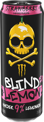 Blinder Lemon Strawberry Lemonade In Cans - 24 FZ - Image 1