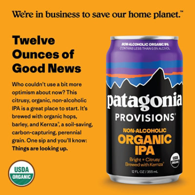 Deschutes X Patagonia Organic Na Ipa Cans 6-12 Fl. Oz. In Cans - 6-12 FZ - Image 2