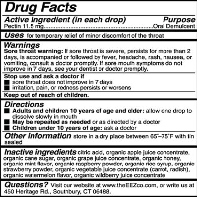 Organic Throat Soothing Drops Watermelon Mint 14ct - 14 CT - Image 3