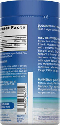 Natural Vitality Calm Magnesium Glycinate With Ashwagandha 90 Capsules - 90 CT - Image 6