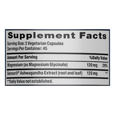 Natural Vitality Calm Magnesium Glycinate With Ashwagandha 90 Capsules - 90 CT - Image 4