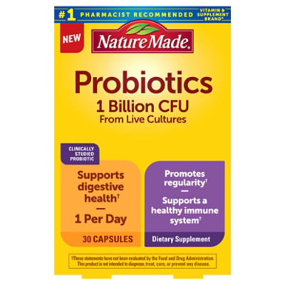 Nature Made Probiotic Capsules - 30 CT - Image 1